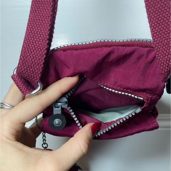 KIPLING El Dorado Small Crossbody Small Bag Purse in Very Berry Nylon - Picture 5 of 13